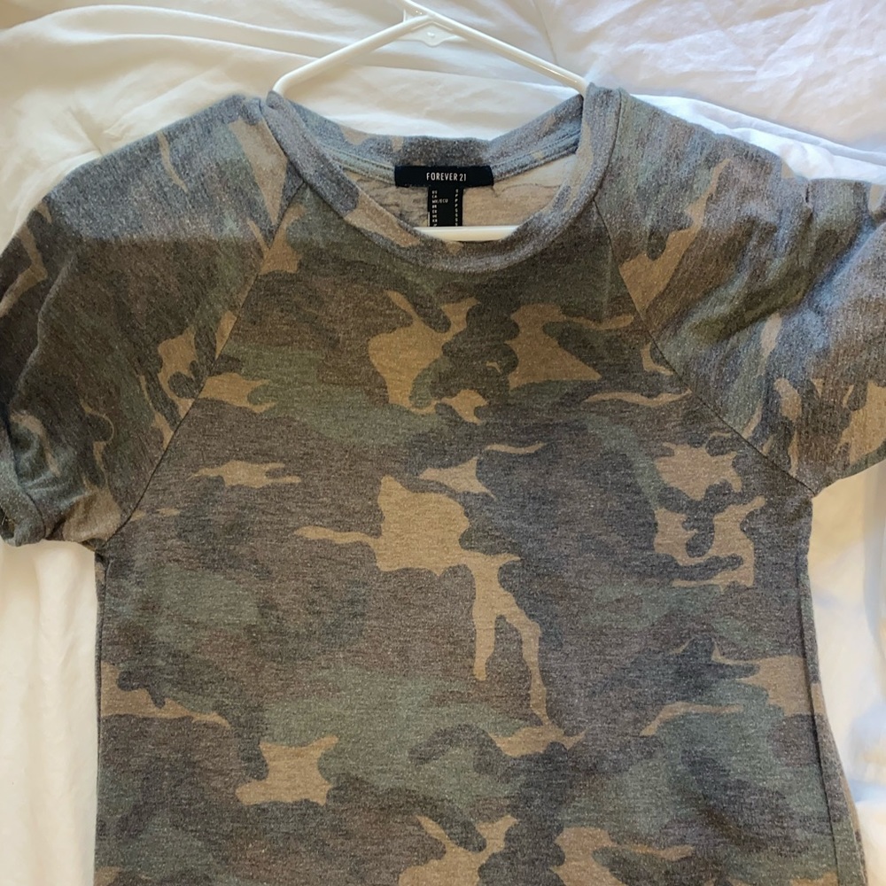 Camo T-shirt dress